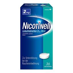 Abbildung: Nicotinell Lutschtabletten 2 mg Mint 36 St, Lutschtabletten PZN 19999696 