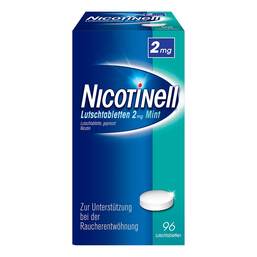 Abbildung: Nicotinell Lutschtabletten 2 mg Mint 96 St, Lutschtabletten PZN 19999762 
