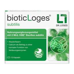 Abbildung: Bioticloges subtilis Kapseln 15 St, Kapseln PZN 20009859