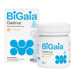 Abbildung: Bigaia Gastrus Kautabletten 30 St, Kautabletten PZN 20038217