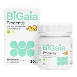 Abbildung: Bigaia Prodentis Apfel Lutschtabletten 30 St, Lutschtabletten PZN 20038223
