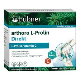 Abbildung: Hübner arthoro L-Prolin Direkt Pulver 60X10 g, Pulver PZN 20038424