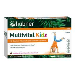 Abbildung: Hübner Multivital Kids flüssig 15X15 ml, Flüssigkeit PZN 20038631