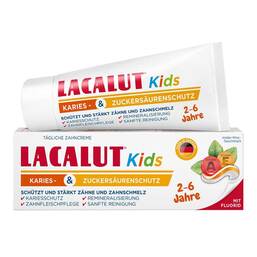 Abbildung: Lacalut Kids Karies & Zuckersäurenschutz 2 - 6 Jahre 55 ml, Zahncreme PZN 20040326