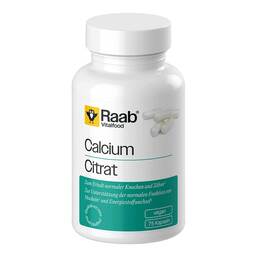 Abbildung: Raab Vitalfood Calciumcitrat Kapseln 75 St, Kapseln PZN 20048842