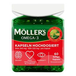 Abbildung: Möller`s Omega-3 Kapseln hochdosiert 60 St, Kapseln PZN 20058450