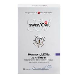 Abbildung: Swissovit Harmonybiotic 20 Mrd.Bakterien 4 Stämme 30 St, Kapseln magensaftresistent PZN 20082750
