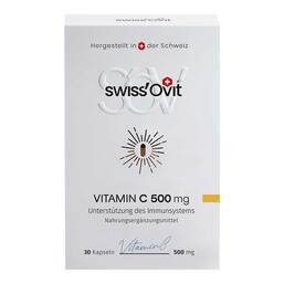 Abbildung: Swissovit Vitamin C 500 mg Immunschutz Kapseln 30 St, Kapseln PZN 20082767