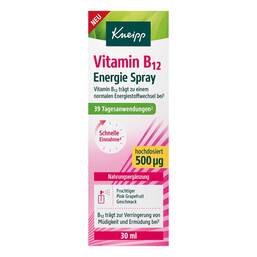 Abbildung: Kneipp Vitamin B12 Energie Spray 30 ml, Spray PZN 20110788