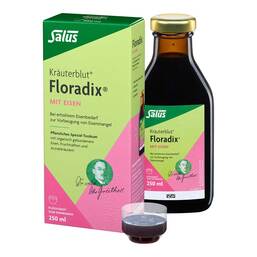 Abbildung: Floradix mit Eisen Flüssigkeit zum Einnehmen 250 ml, Flüssigkeit zum Einnehmen PZN 20121094