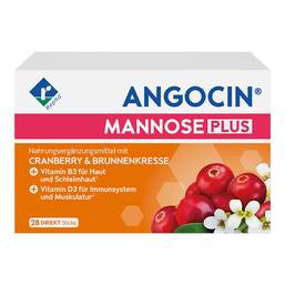Abbildung: Angocin Mannose Plus Pulver zum Einnehmen 28X3 g, Pulver zum Einnehmen PZN 20168084