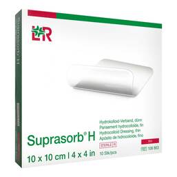 Abbildung: Suprasorb H Hydrokolloidverband dünn 10x10 cm 10 St, Verband PZN 20168397