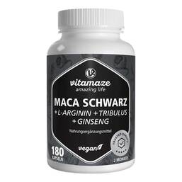 Abbildung: Maca Schwarz + Tribulus + Ginseng Komplex Kapseln 180 St, Kapseln PZN 20170879 