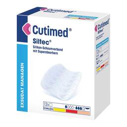 Abbildung: Cutimed Siltec Schaumverband 5x6 cm nicht haftend 12 St, Kompressen PZN 20179811