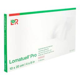 Abbildung: Lomatuell Pro 10x20 cm steril 10 St, Verband PZN 20187489