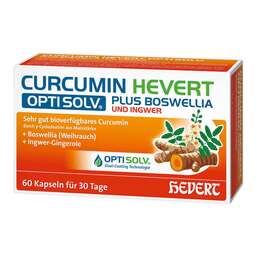 Abbildung: Curcumin Hevert Optisolv plus Boswellia + Ingwer Kps 60 St, Kapseln PZN 20222820
