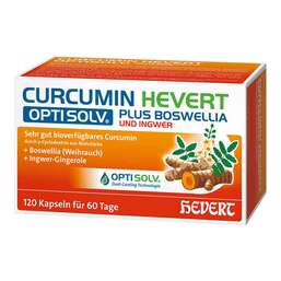 Abbildung: Curcumin Hevert Optisolv plus Boswellia + Ingwer Kps 120 St, Kapseln PZN 20222903