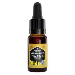Abbildung: Vitamin D3 K2 500 I.E. Kinder Tropfen 10 ml, Tropfen PZN 20228426