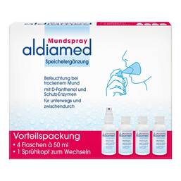 Abbildung: Aldiamed Mundspray z.Speichelergänzung Vorteilspa. 4X50 ml, Spray PZN 20290158