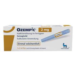 Abbildung: Ozempic 2 mg Injektionslösung im Fertigpen 1 St, Injektionslösung PZN 20298705