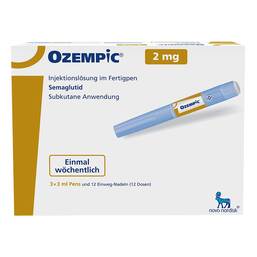 Abbildung: OZEMPIC 2 mg Injektionslösung im Fertigpen 3 St, Injektionslösung PZN 20298711