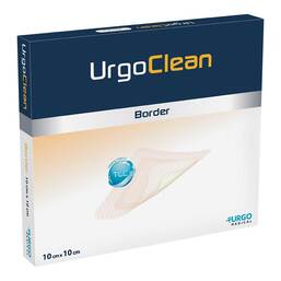 Abbildung: Urgoclean Border 10x10 cm Wundauflage 10 St, Verband PZN 20299596