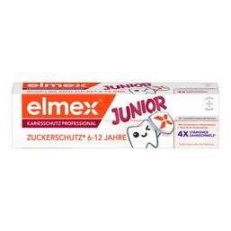 Abbildung: Elmex Kariesschutz PROFESS.Junior Zuckerschutz Zpa 75 ml, Zahnpasta PZN 20346019