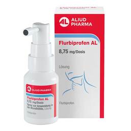 Abbildung: Flurbiprofen AL 8,75 mg / Dosis Spray Anw.Mundhöhle 15 ml, Spray PZN 20366714
