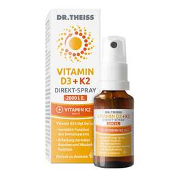 Abbildung: Dr. Theiss Vitamin D3 + K2 Direkt-Spray 2000 I.E. 20 ml, Spray PZN 20368713