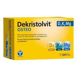 Abbildung: Dekristolvit Osteo D3K2 Mg Kapseln 120 St, Kapseln PZN 20391971