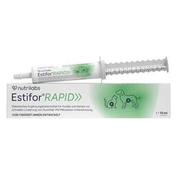 Abbildung: Nutrilabs Estifor Rapid Paste für Hunde / Katzen 15 ml, Paste PZN 20417989