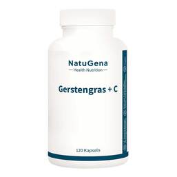 Abbildung: Gerstengras + Vitamin C gepuffert vegan Kapseln 120 St, Kapseln PZN 20514014