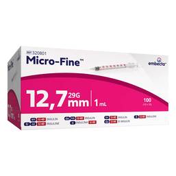 Abbildung: Micro-Fine Insulinspritze U40 12,7 mm 100 St, Spritzen PZN 20539942