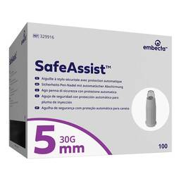 Abbildung: Safeassist Sicherheits-Pen-Nadel 5 mm 100 St, Kanüle PZN 20539971 