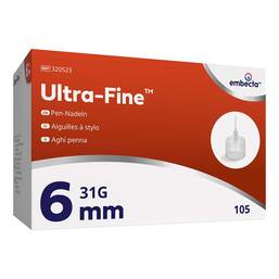 Abbildung: Ultra-Fine Pen-Nadeln 6 mm 105 St, Kanüle PZN 20540000 