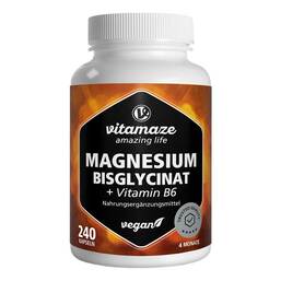 Abbildung: Magnesium Bisglycinat + Vitamin B6 Kapseln 240 St, Kapseln PZN 20546741