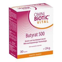 Abbildung: Omni Biotic Vital Butyrat 500 Kapseln 30 St, Kapseln PZN 20575493