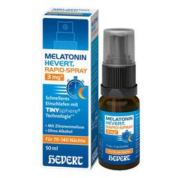 Abbildung: Melatonin Hevert 3 mg Rapid-Spray 50 ml, Spray PZN 20584612