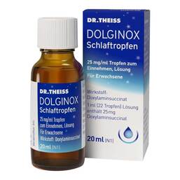 Abbildung: Dr. Theiss Dolginox Schlaftropfen 20 ml, Tropfen zum Einnehmen PZN 20612099