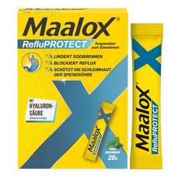 Abbildung: Maalox Refluprotect Suspension 20X10 ml, Suspension zum Einnehmen PZN 20624122