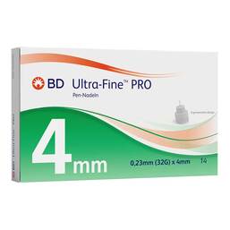 Abbildung: BD Ultra-Fine Pro Pen-Nadeln 4 mm 32 G 0,23 mm 14 St, Kanüle PZN 20630252