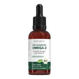 Abbildung: Bio Algenöl DHA reich 465 mg white Omega 50 ml, Öl PZN 20641178