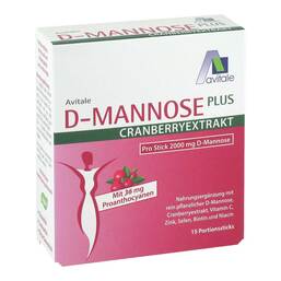 Abbildung: D-Mannose Plus Cranberryextrakt 2000mg Pulver Sticks 15X2.71 g, Pulver PZN 20789099