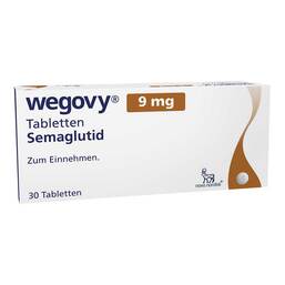 Abbildung: Wegovy 9 mg Tabletten 30 St, Tabletten PZN 20837935
