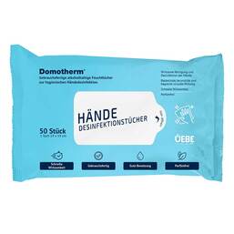 Abbildung: Domotherm Hand-Desinfektionstücher 50 St, Tücher PZN 20842190