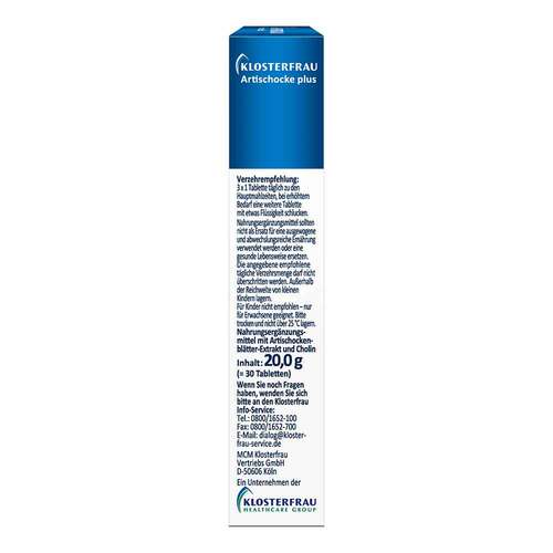 Klosterfrau Artischocke plus Cholin Tabletten - 4