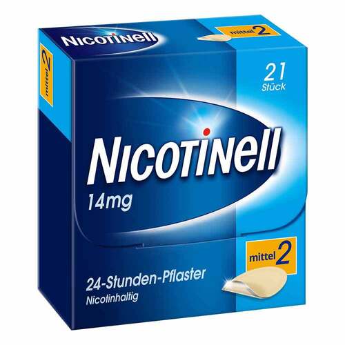 NICOTINELL 14 mg / 24-Stunden- Nikotinpflaster, Pflasterst&auml;rke Mittel (2) - 1