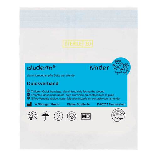 Aluderm Kinder Quickverband gro&szlig; - 1