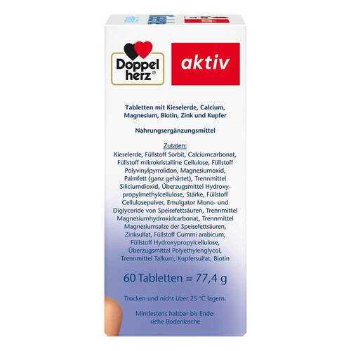 Doppelherz Kieselerde+Biotin+Zink Tabletten - 3
