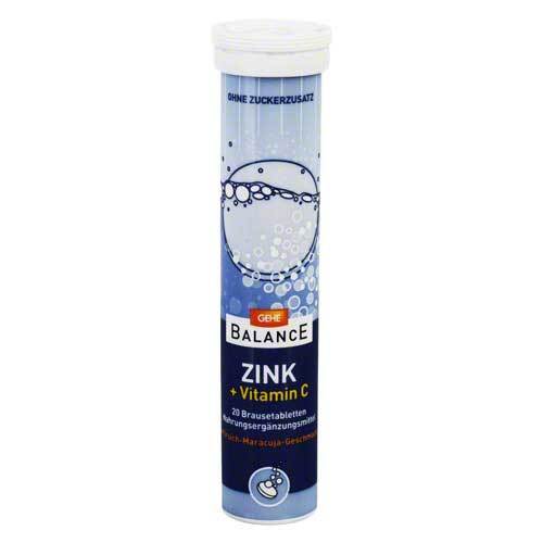 Abbildung: Gehe Balance Zink + Vitamin C Brausetabletten Brausetabletten, 20 St PZN 00731086